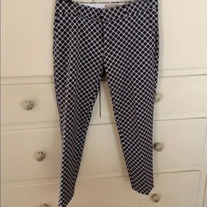 Black and white dress pant
